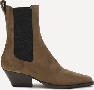 Brunello Cucinelli Suede texan Ankle Boots unisex 39
