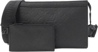 Louis Vuitton Monogram Shadow Black Monogram Shadow Shoulder Bag (Pre-Owned)