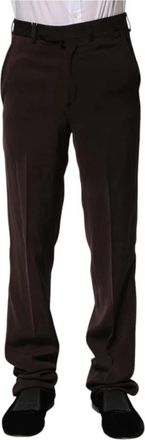 Bencivenga Donkerbruine Pantalon Regular Fit - Heren - Nette broeken - Bruin - XS - Broeken