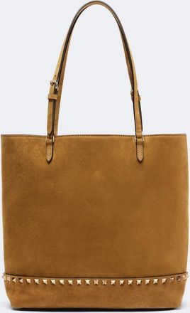 Valentino Garavani Bolso Rockstud Medium de ante