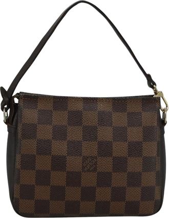 Louis Vuitton Trousse Makeup Brown Canvas Clutch Bag (Pre-Owned)