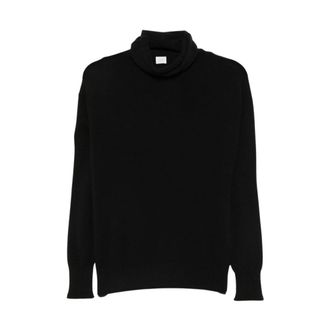 C.T. Plage Jersey de cuello alto - Knitwear - Mujer - Negro - XS