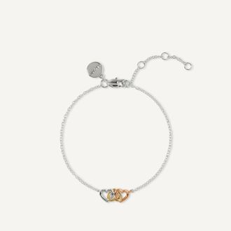 Radley London Love You Lots Triple Heart Charm Bracelet Silver - RYJ3655S