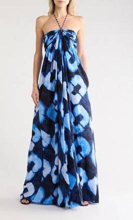 Diane Von F&uuml;rstenberg Aphrodite Print Jumpsuit in Shibori Links Large at Nordstrom Rack, Size Medium