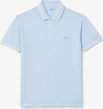Lacoste Mens Fit Natural Dye Polo Shirt in Blue - Size X-Small