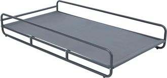Oviala Estructura para chaise longue modular de jard&iacute;n en gris