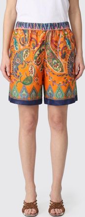 Etro Pantaloncini in ramie con stampa Paisley