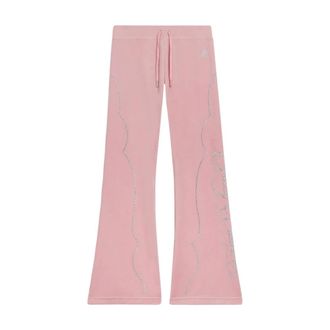 Juicy Couture Wide Trousers, female, Pink, Size: XS Polyester Casual Pants