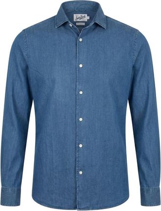 Saint Barth Heren T-shirts - Heren - Casual Overhemden - Blauw - XL - Overhemden