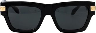 Versace Stijlvolle herenzonnebril - Heren - Zonnebrillen - Zwart - 55 MM - Accessoires