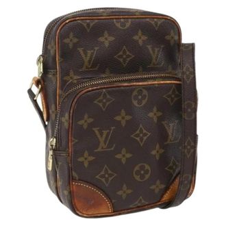 Louis Vuitton Pre-owned Cross Body Bags, female, Brown, Size: ONE SIZE Pre-owned Vintage Monogram Shoulder Bag