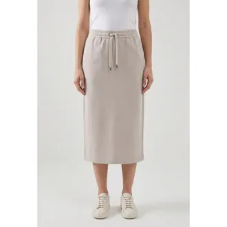 Brunello Cucinelli Light Beige Cotton Skirt, Size X-Small