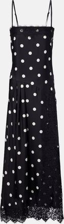 Sportmax Capo polka-dot silk slip dress