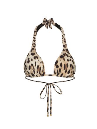 Dolce & Gabbana Bikini Top With Animal Print-Donna
