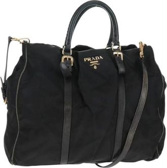 Prada Pre-owned Handbags, female, Black, Size: ONE SIZE Pre-owned Vintage Handbag