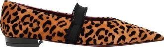 Roberto Festa Milano Luipaard Su&egrave;de Ballerina Schoenen - Dames - Ballerinas - Bruin - 36 EU - Su&egrave;de - Schoenen