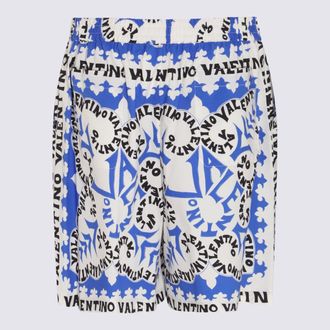 Valentino Mens Shorts Multi Blue _co