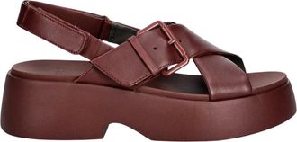 Camper Schoenen, Dames, Rood, 40 EU, Leer, Tasha Sandal