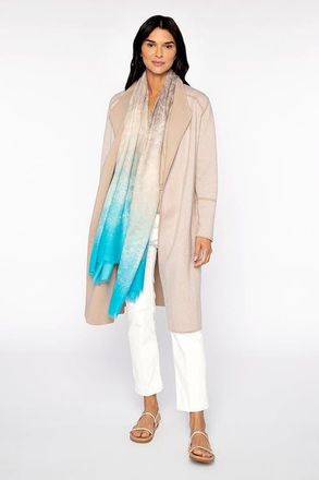 Kinross Cashmere Ombre Reef Print Scarf in Pacific Multi at Nordstrom