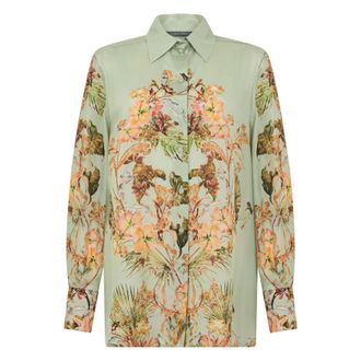 Alberta Ferretti Floral Blouse - female - Alberta Ferretti - Shirts - Multicolor - L - Blouses & Shirts