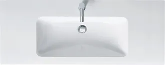 Duravit Me By Starck - Lavabo Da Mobile 123x49 Cm, Con 1 Foro Per Miscelatore, Bianco Alpino 2336120000 - Duravit