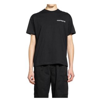 Carhartt Work in Progress Carhartt Wip, T-Shirts, male, Black, Size: XL S/S Archive Script T-Shirt