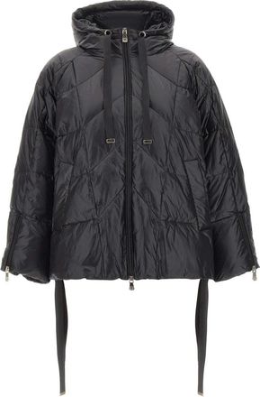 Elena Miro Nylon Puffer Jacket - Dames - Gewatteerde jassen - Zwart - L - Nylon - Jassen