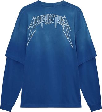Acupuncture T-shirt a maniche lunghe Metal - - Tops - Uomo - Blu - M