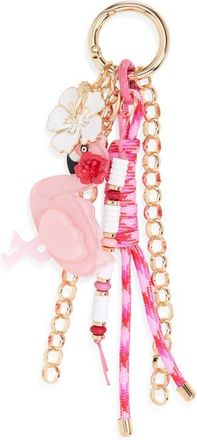 Chelsea28 Flamingo Cluster Bag Charm in Pink Multi- Gold at Nordstrom
