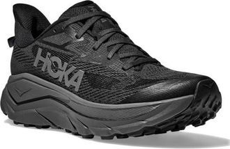 Hoka One One Challenger 8 Trail Running Shoe in Black /Outer Orbit at Nordstrom, Size 10.5