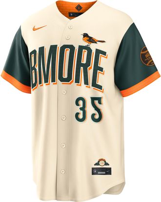 Nike Adley Rutschman Baltimore Orioles City Connect Nike Mens MLB Stadium Jersey in Black | RE260H3GOL9-WDN