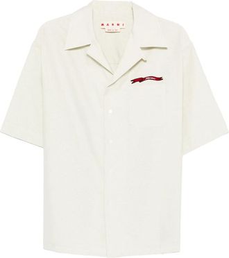 Marni Logo-embroidered Chest-pocket Shirt