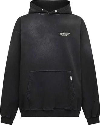 Represent Logo-Print Cotton Hoodie - Mens - Cotton
