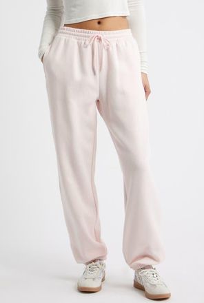 BP. Baggy Fleece Joggers in Pink Primrose at Nordstrom, Size Large