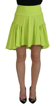 Dsquared2 Dsquared&sup2; High Waist A-line Pleated Mini Women Womens Skirt (Pre-Owned)