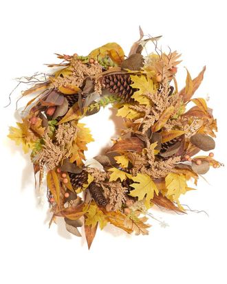 Safavieh Faux 30in Oakleaf & Eucalyptus Wreath
