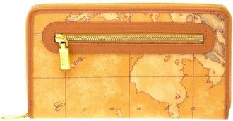 Alviero Martini 1A Classe Zip Around Wallet - Dames - Portefeuilles - Beige - ONE Size - Katoen - Accessoires