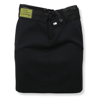 Maison Margiela Short Skirts, female, Black, Size: XS Belt A-Line Mini Skirt