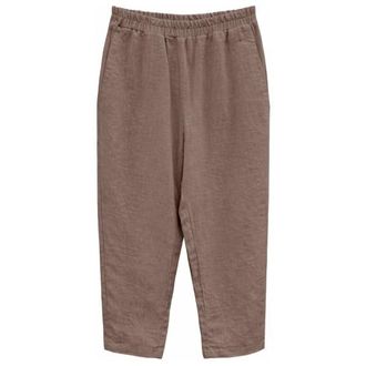 Mazine Straight Leg Linen Pants Freizeithose f&uuml;r Damen | braun