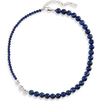 &Eacute;liou Lapis Lazuli Beaded Necklace in Blue at Nordstrom, Size 16