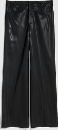 Gucci Light Wool Pants With Chintzed Finish, Size 48, Black
