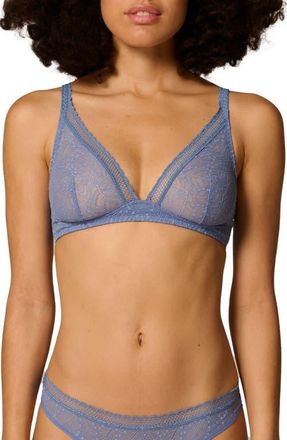Simone P&eacute;r&egrave;le Comete Wireless Bra in Chambray Blue at Nordstrom, Size 32B