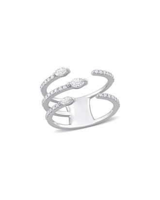 Rina Limor 14K 0.46 ct. tw. Diamond Three-Row Ring