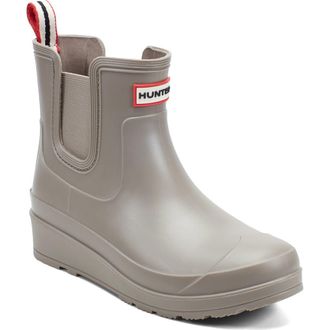 Hunter Tabitha Chelsea Waterproof Rain Boot in Taupe at Nordstrom Rack, Size 11