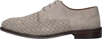 Stefano Lauran Schoenen, Heren, Grijs, 41 EU, Leer, Msh 0010098 Veterschoen