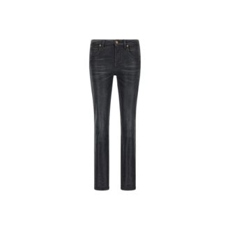 Roberto Cavalli Dames, Jeans, Zwart, Maat: M Katoen