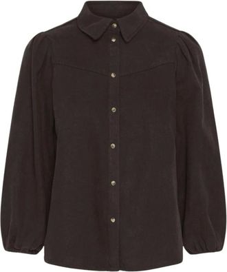 Inwear Hessiw Ballari Shirt - Dames - Blouses & Shirts - Bruin - Maat: M Katoen