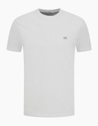 C.P. Company Mens 30/1 Goggle Graphic Print White T-Shirt - Size: 42