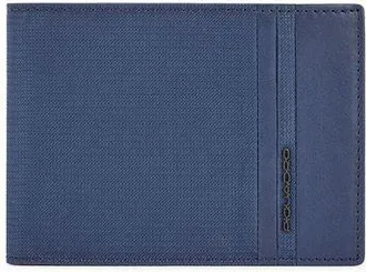 Piquadro Mens Wallet Blue Recycled Polyester Bags