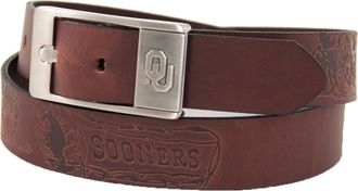 Eagles Wings Oklahoma Sooners Brandish Leather Belt - Brown at Nordstrom, Size 40